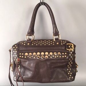 Rebecca Minkoff Jumbo Studded Tote Satchel Bag MAB